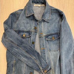 RACHEL Rachel Roy Light Blue Denim Long Coat